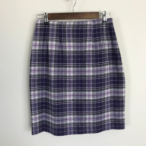 Vintage Vintage JG Hook Purple Plaid Skirt